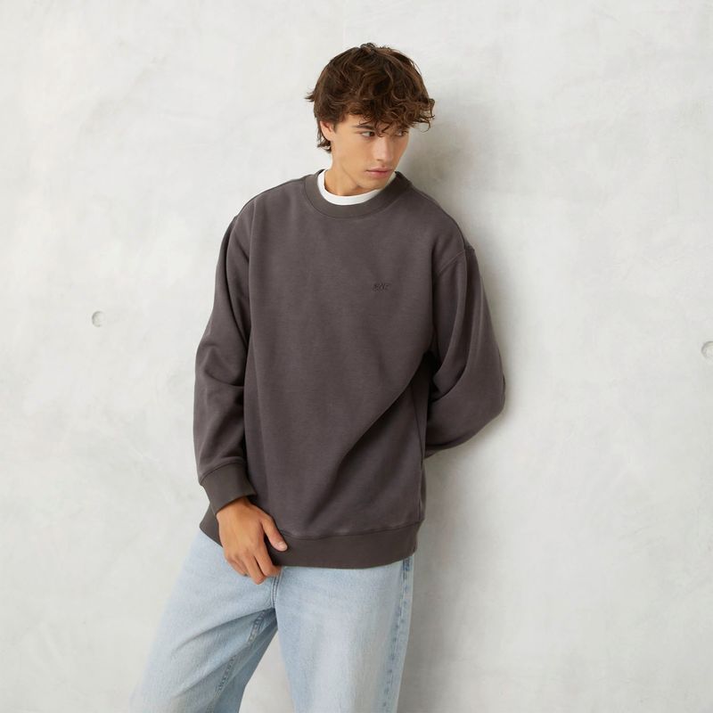 BEARCLIFF - Polerón Crew Neck Relaxed Fit Hombre Bearcliff