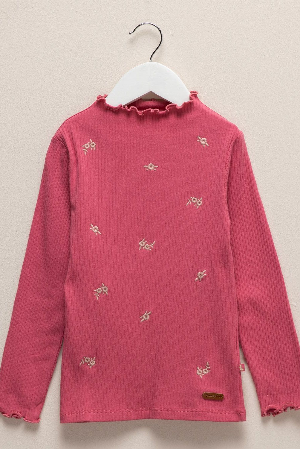 CONIGLIO - Polera Manga Larga Coniglio Algodón Flores Niña