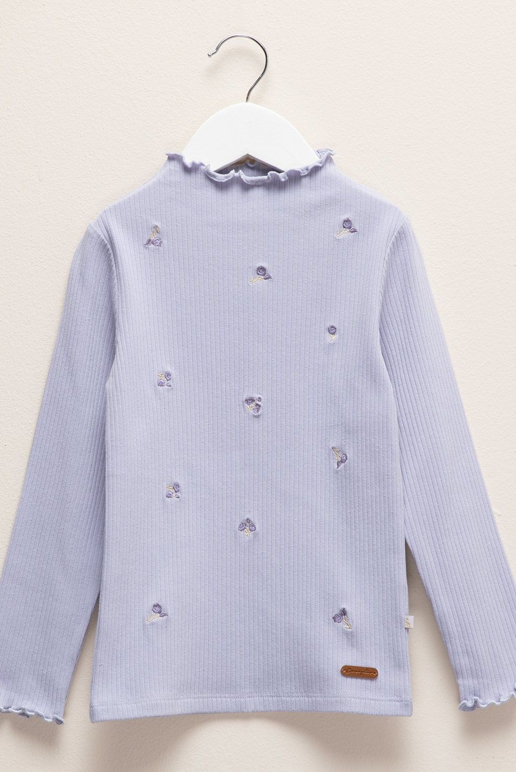CONIGLIO - Polera Manga Larga Coniglio Algodón Flores Niña