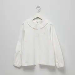 CONIGLIO - Polera Manga Larga Cuello con Encaje Niña Algodón