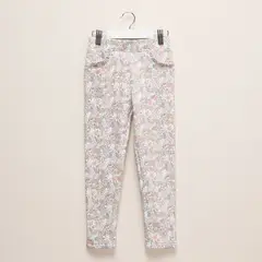 CONIGLIO - Calza Polialgodón Diseño Floral Niña