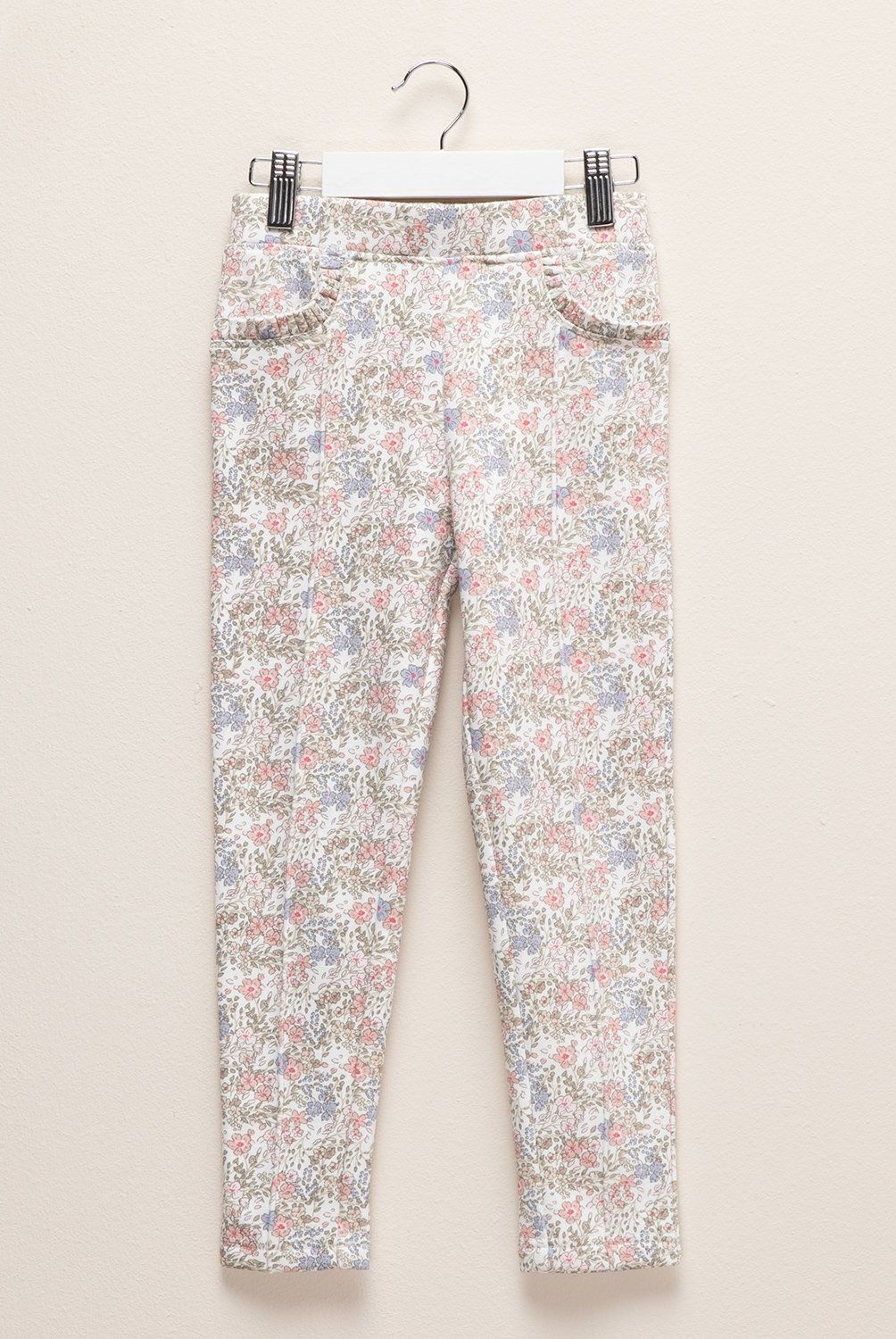 CONIGLIO - Calza Coniglio Polialgodón Diseño Floral Niña