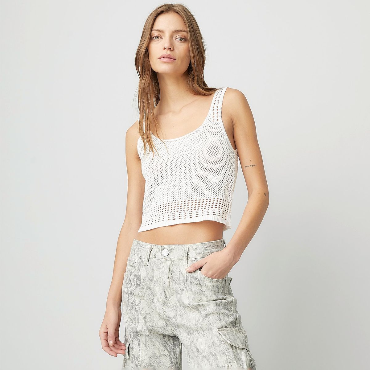 AMERICANINO - Polera Americanino Sin Mangas Algodón Mujer