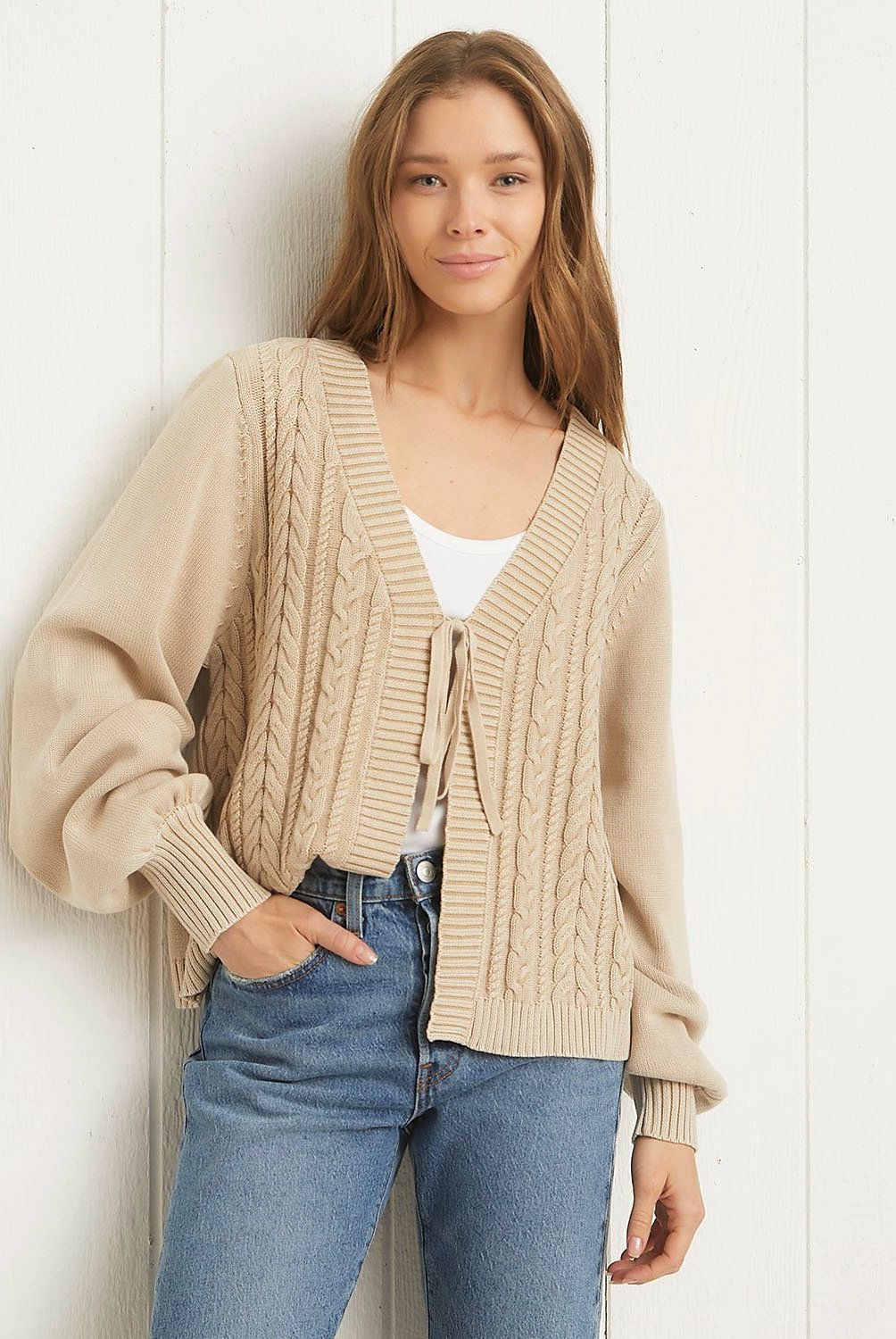 UNIVERSITY CLUB - Sweater University Club Manga Larga Diseño Trenzas Mujer
