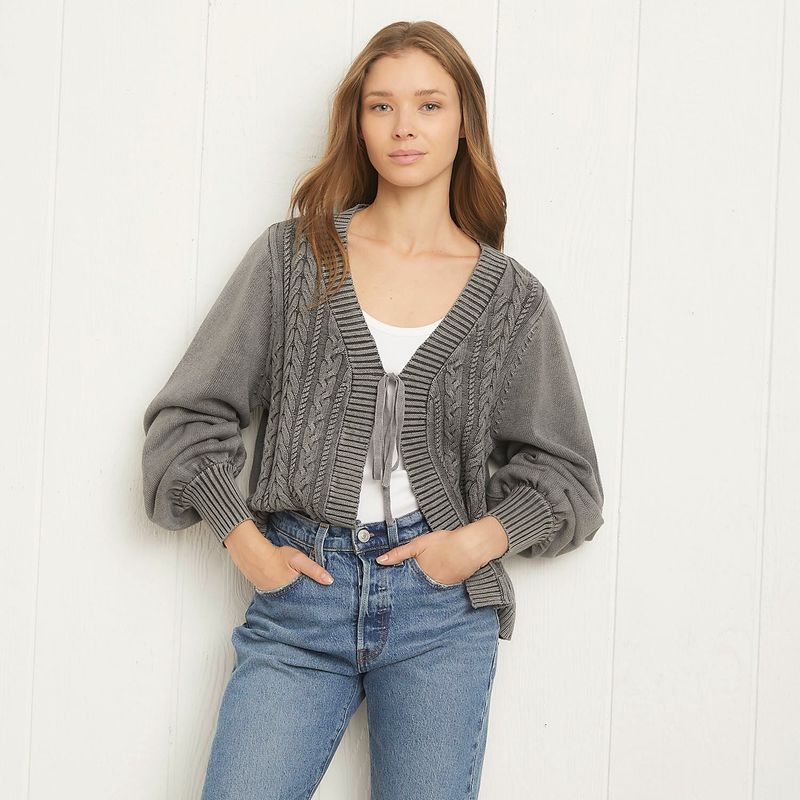 UNIVERSITY CLUB - Sweater University Club Manga Larga Diseño Trenzas Mujer