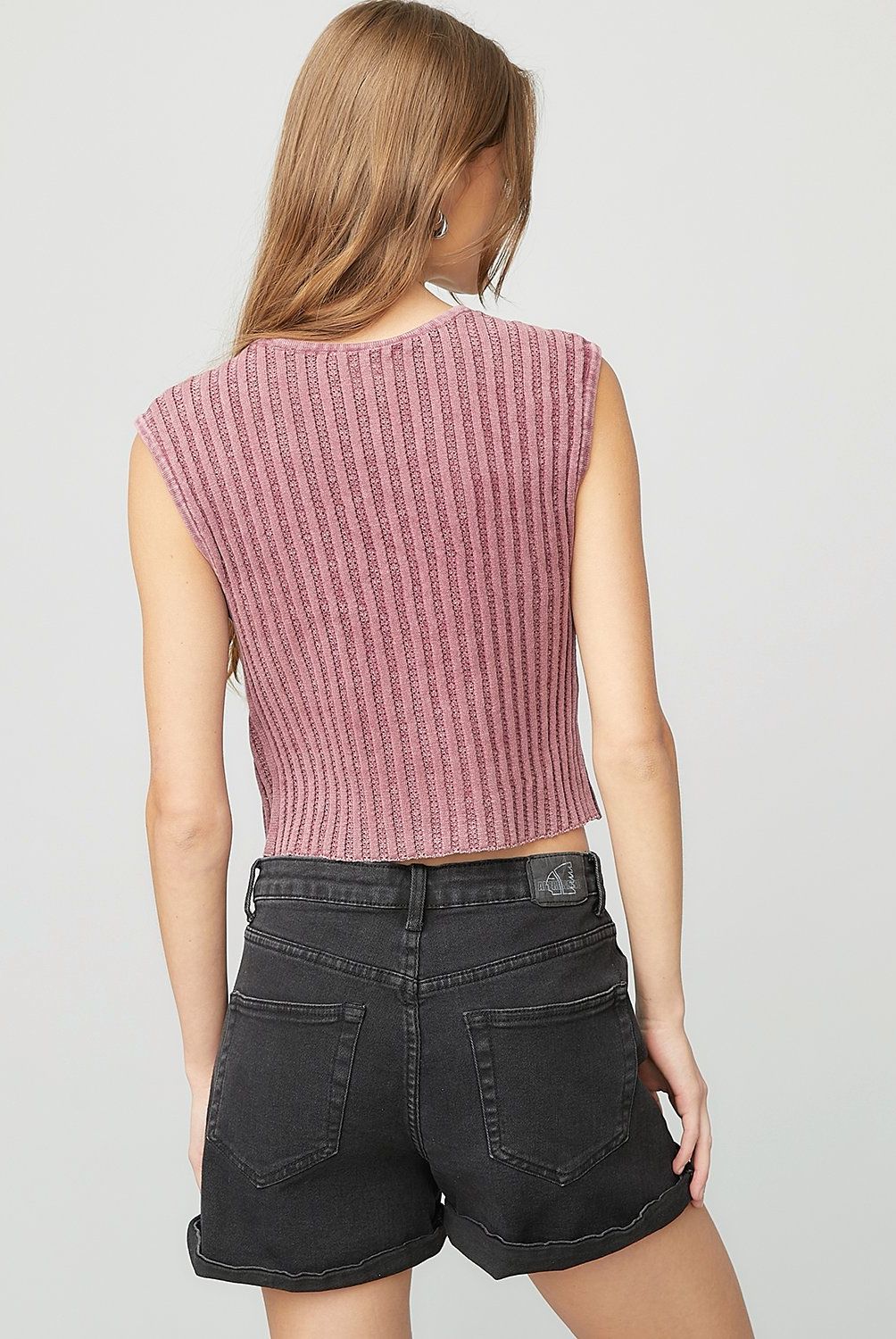 AMERICANINO - Polera Americanino Sin Mangas Algodón Rayas Mujer