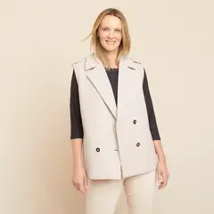 S COCCI - Abrigo Sin Mangas S.Cocci Diseño Liso Mujer