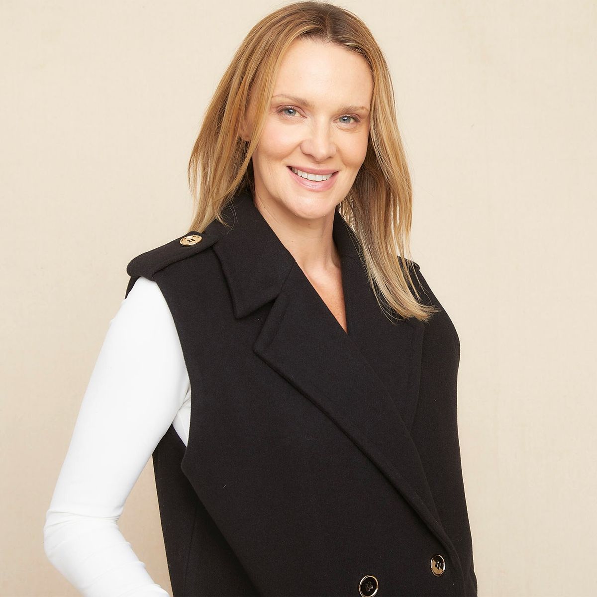 S COCCI - Abrigo Sin Mangas S.Cocci Diseño Liso Mujer