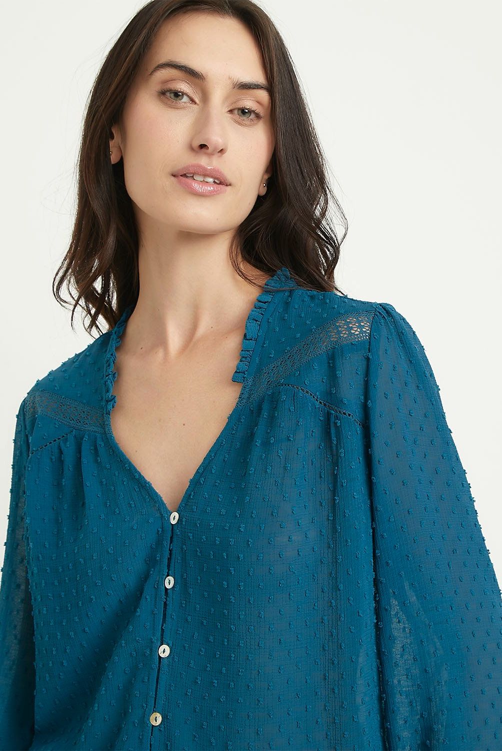 NEWPORT - Blusa Manga Larga Mujer Newport - Estilo Casual