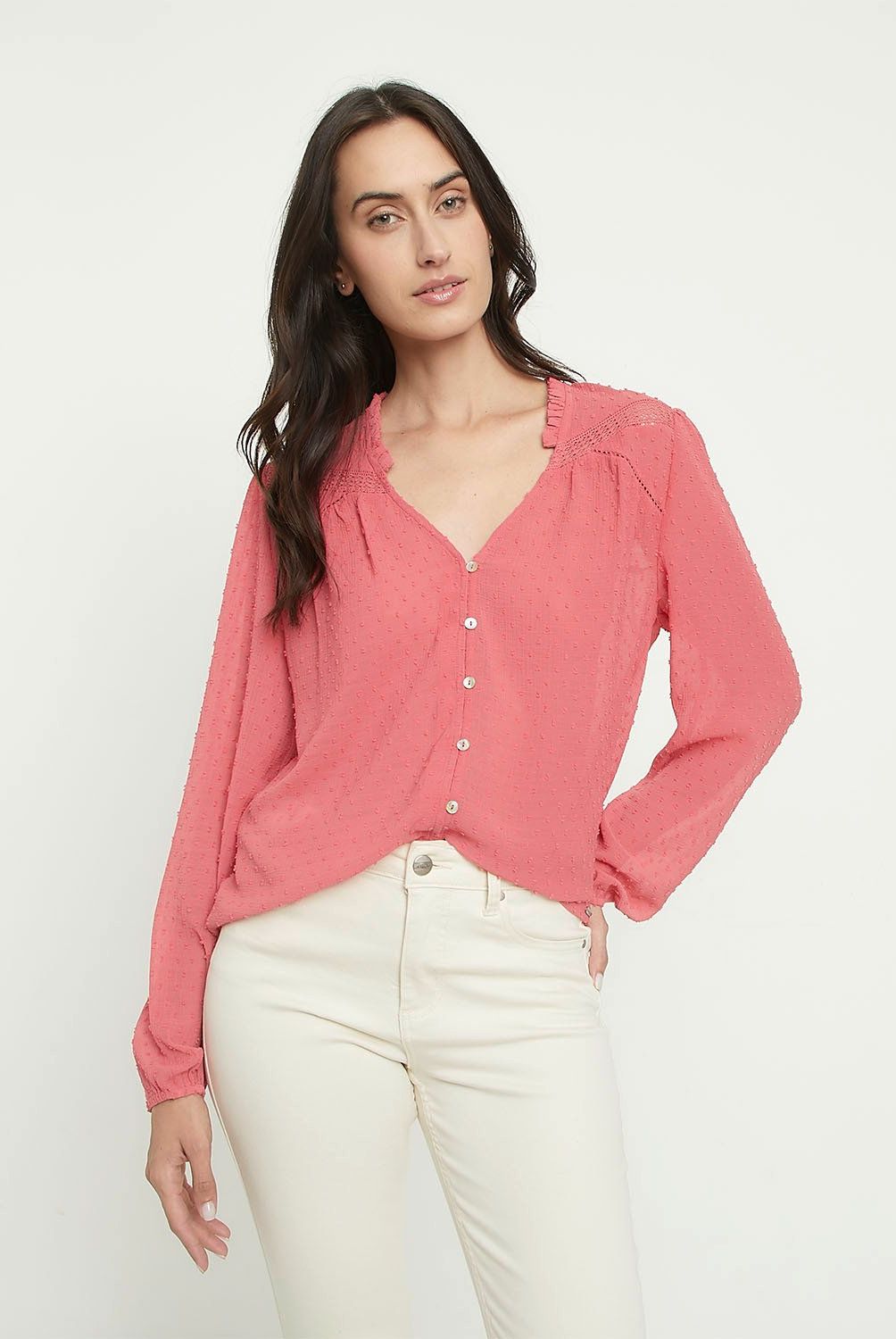 NEWPORT - Blusa Manga Larga Mujer Newport - Estilo Casual