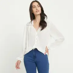 NEWPORT - Blusa Manga Larga Casual Mujer