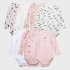 YAMP - Pack De 7 Bodys Algodón Bebé Niña