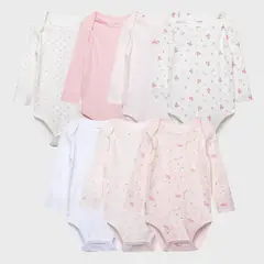 YAMP - Pack De 7 Bodys Algodón Bebé Niña