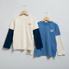 YAMP - Pack 2 Poleras Manga Larga Niño Algodón Estampadas
