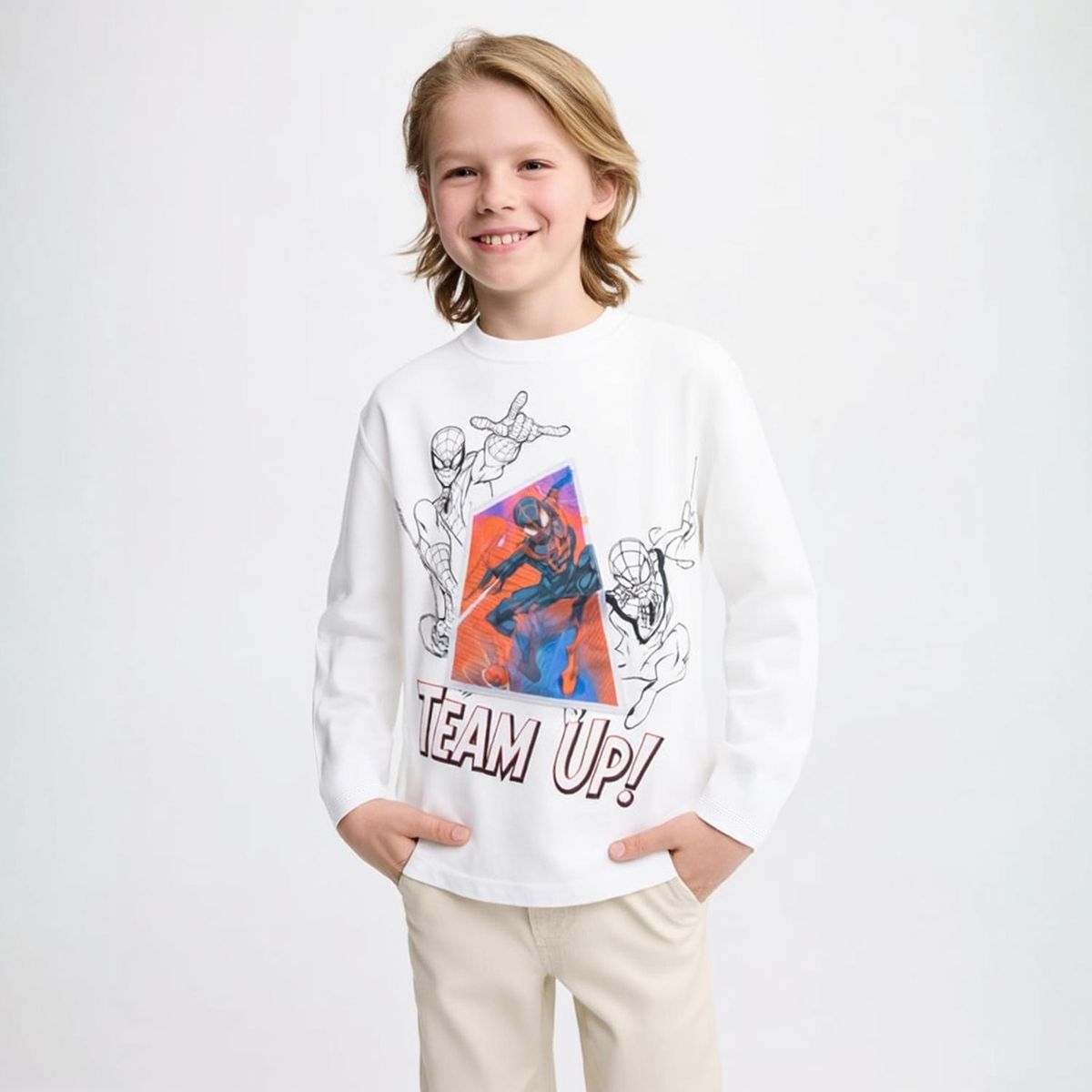 MARVEL - Polera Algodón Niño Spider-Man Marvel