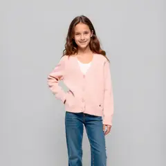 ELEVEN - Chaleco Mohair Manga Larga Niña