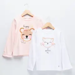YAMP - Pack 2 Poleras Algodón Niña