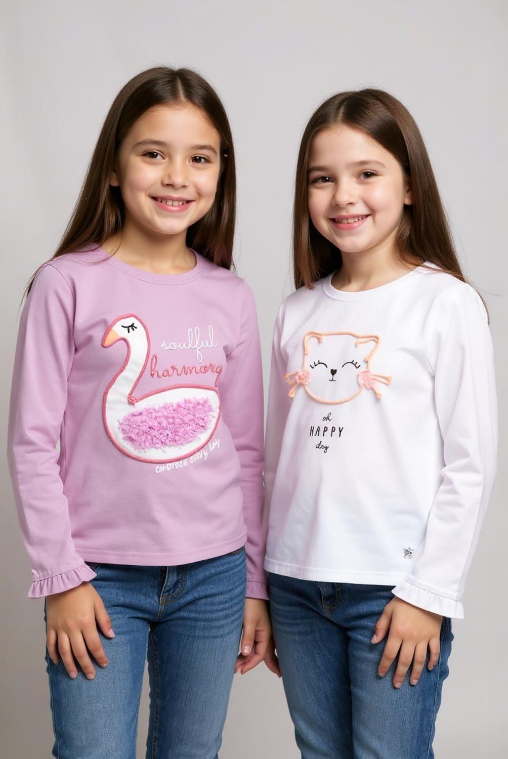 YAMP - Pack 2 Poleras Algodón Niña Yamp