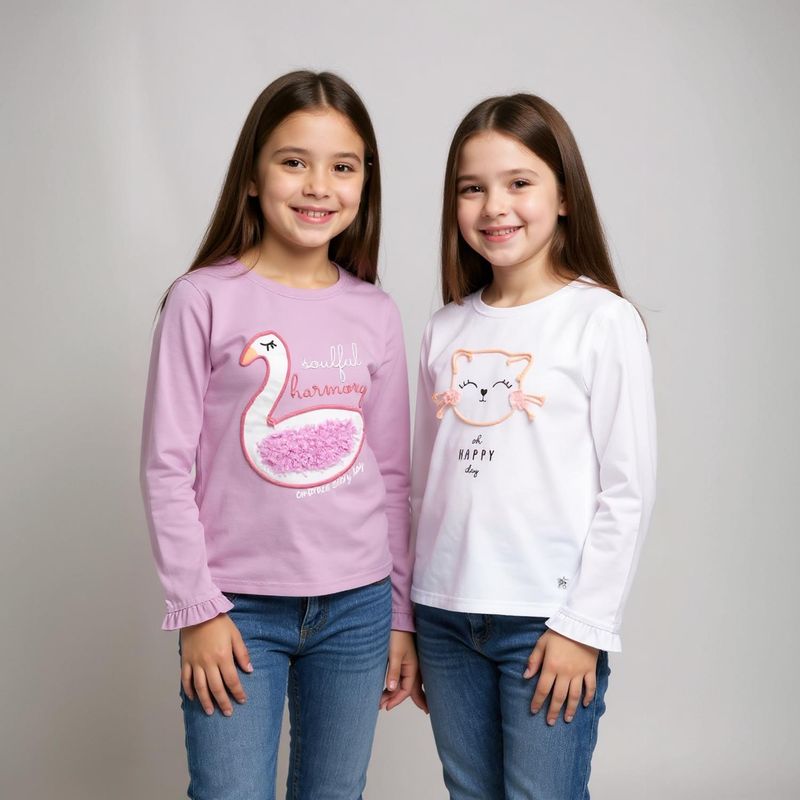 YAMP - Pack 2 Poleras Algodón Niña Yamp