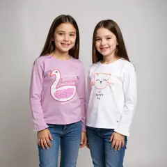 YAMP - Pack 2 Poleras Algodón Niña