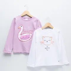 YAMP - Pack 2 Poleras Algodón Niña