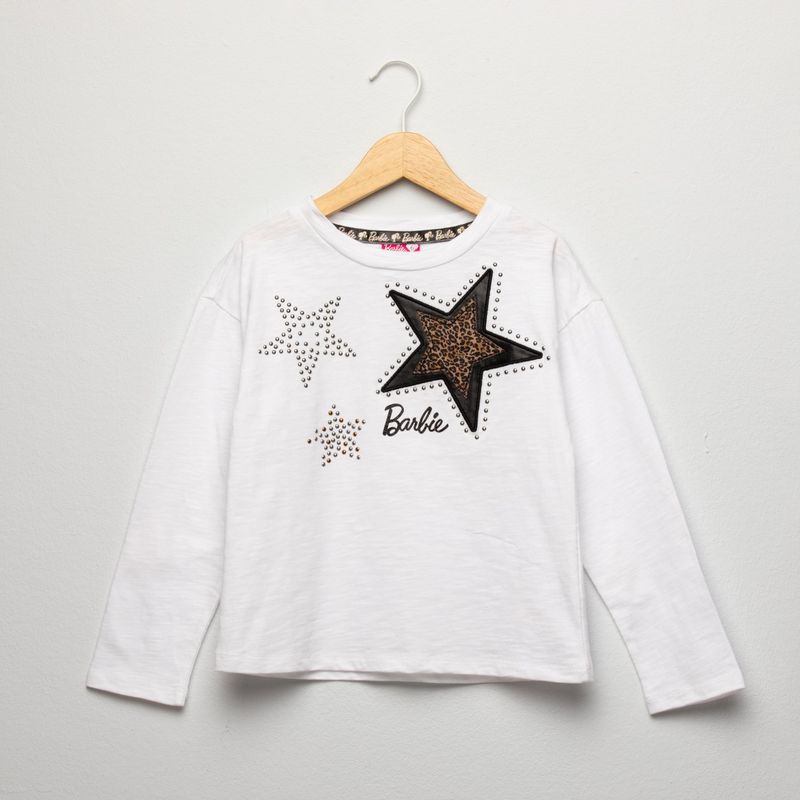 BARBIE - Polera Algodón Niña Barbie