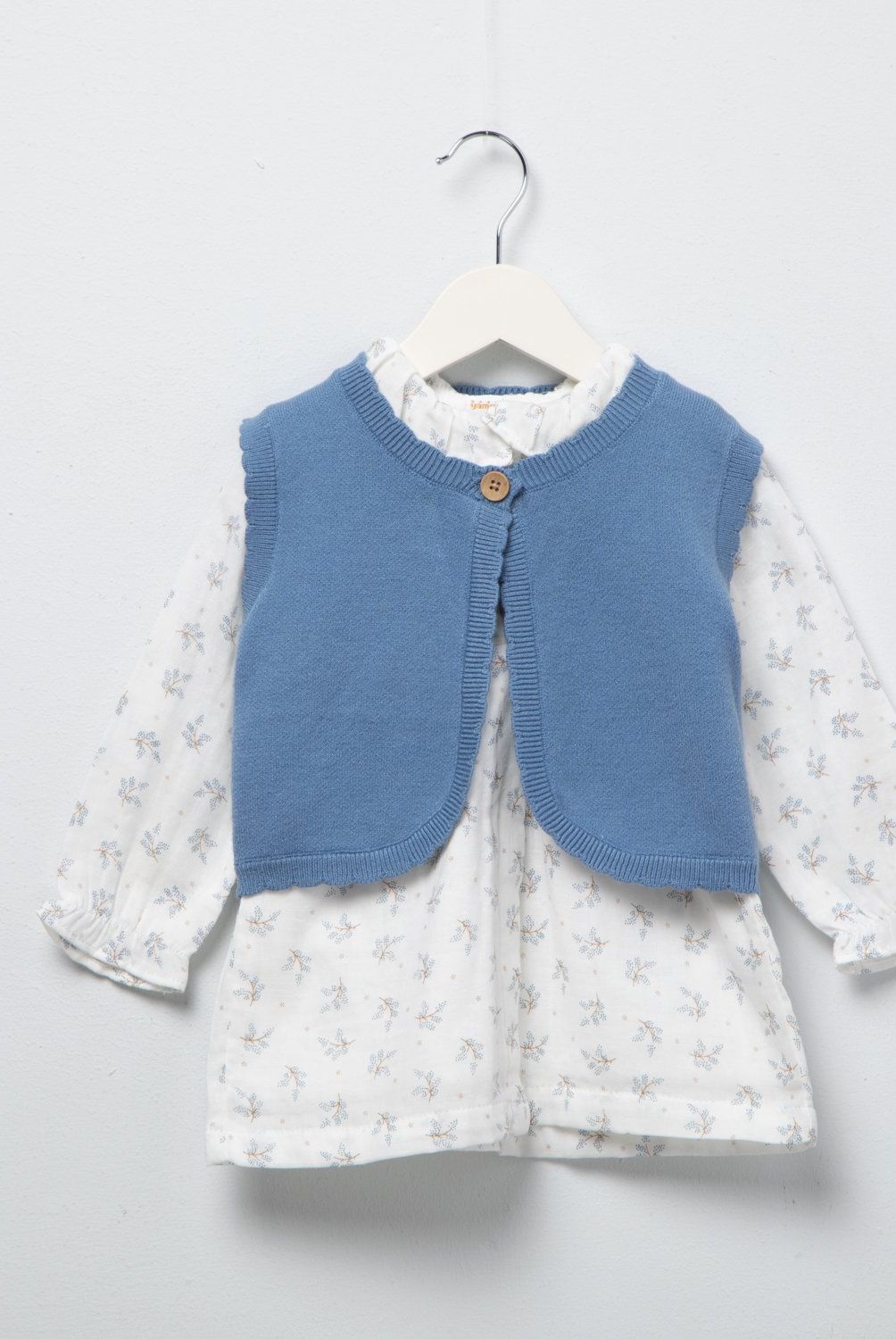 YAMP - Vestido Más Chaleco Sin Mangas Bebé Niña Yamp