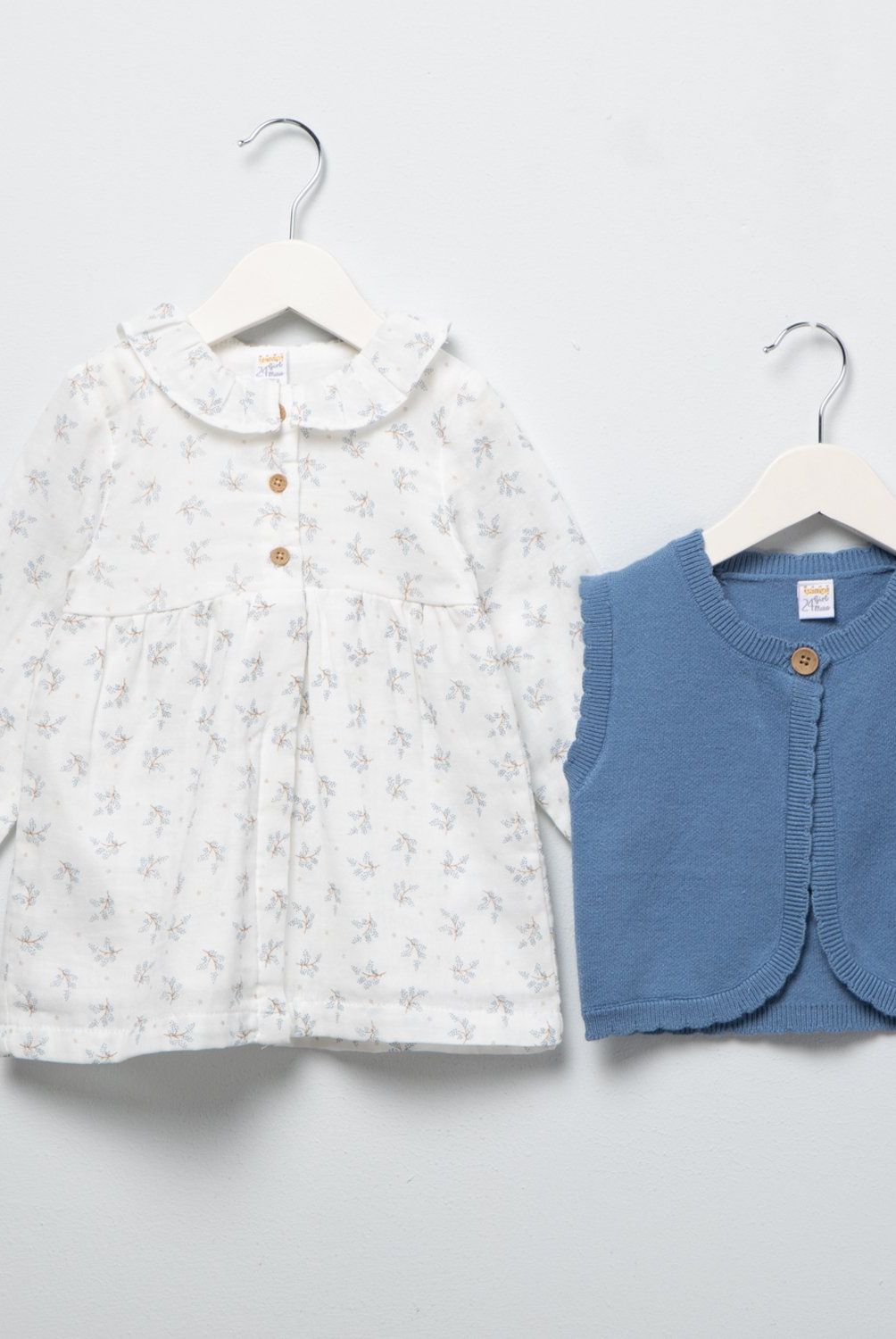 YAMP - Vestido Más Chaleco Sin Mangas Bebé Niña Yamp