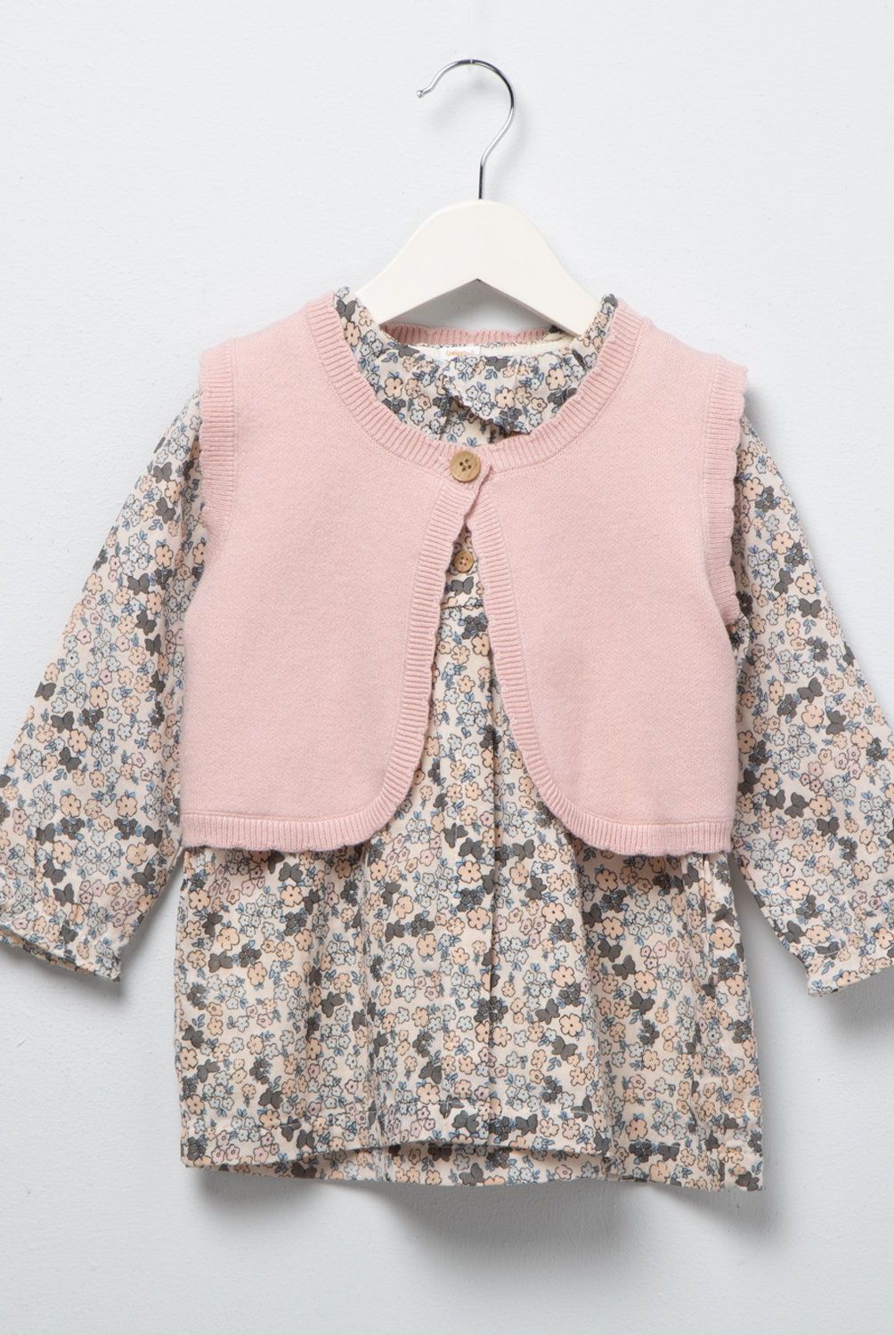 YAMP - Vestido Más Chaleco Sin Mangas Bebé Niña Yamp