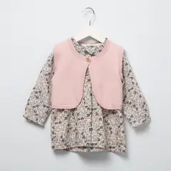 YAMP - Vestido Más Chaleco Sin Mangas Bebé Niña