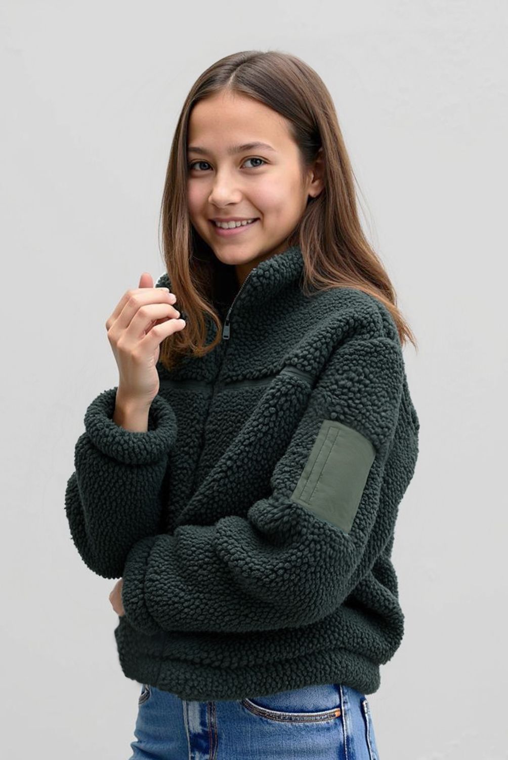 ELEVEN - Polerón Fleece Niña Eleven Manga Larga Estampado