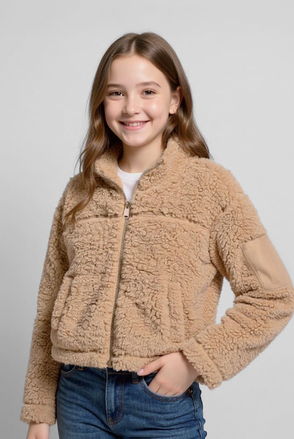 ELEVEN - Polerón Fleece Niña Eleven Manga Larga Estampado