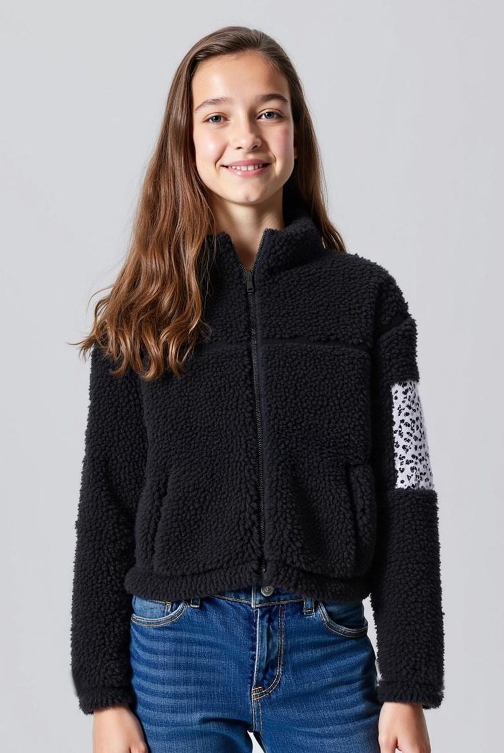 ELEVEN - Polerón Fleece Niña Eleven Manga Larga Estampado