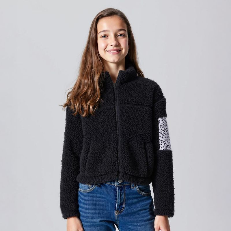 ELEVEN - Polerón Fleece Niña Eleven Manga Larga Estampado