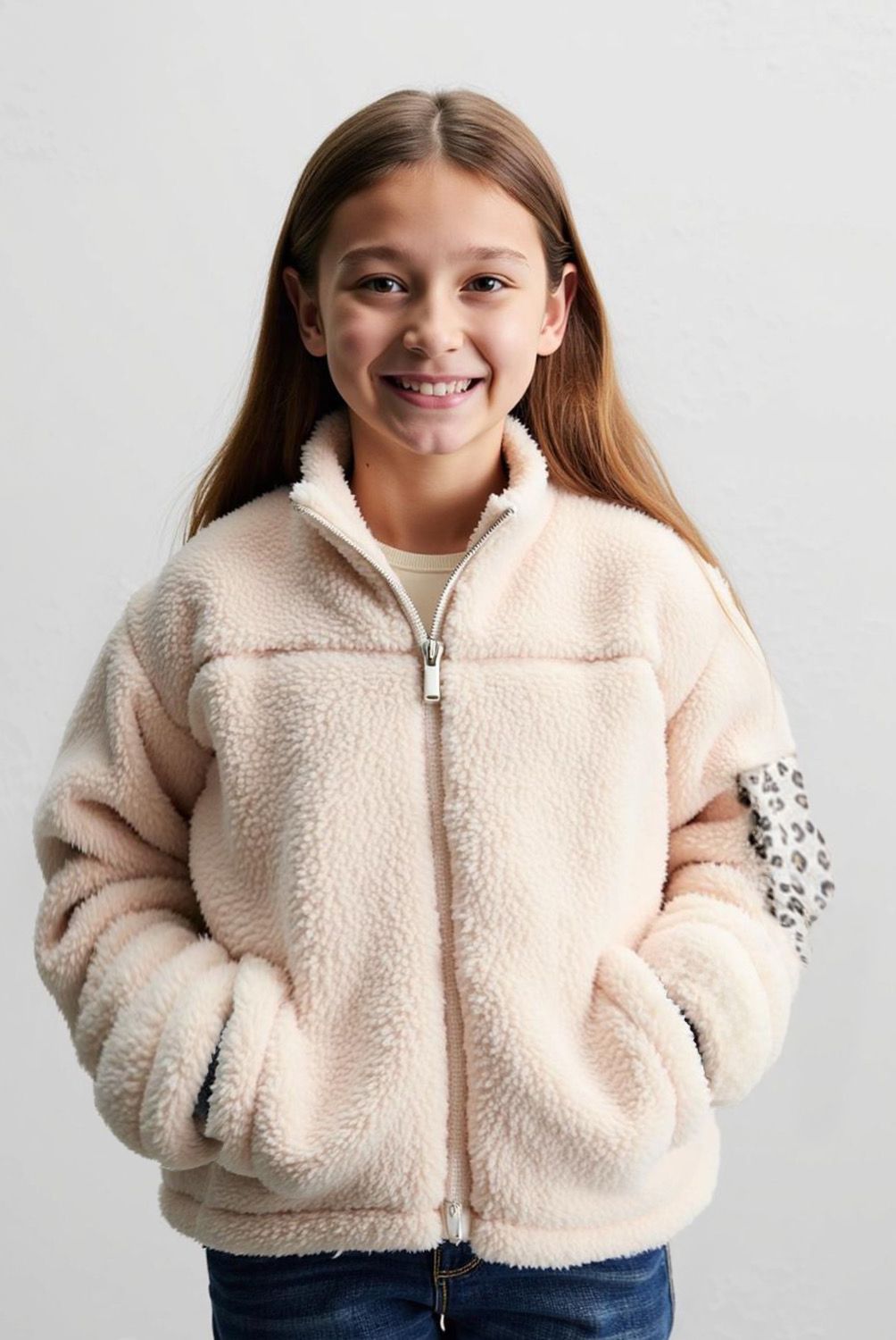 ELEVEN - Polerón Fleece Niña Eleven Manga Larga Estampado