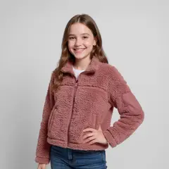 ELEVEN - Polerón Fleece Niña Manga Larga Estampado