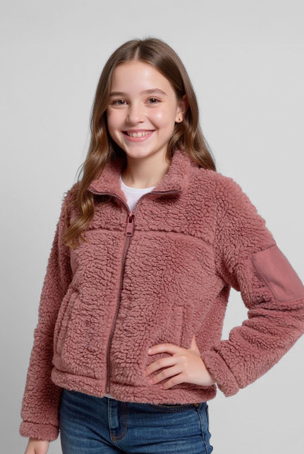 ELEVEN - Polerón Fleece Niña Eleven Manga Larga Estampado