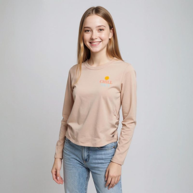 DOO AUSTRALIA - Polera Manga Larga Algodón Niña Doo Australia