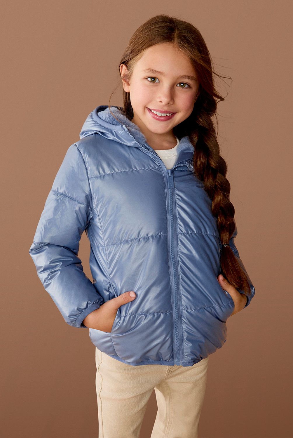 YAMP - Parka Con Capucha Forro Peludo Niña Yamp
