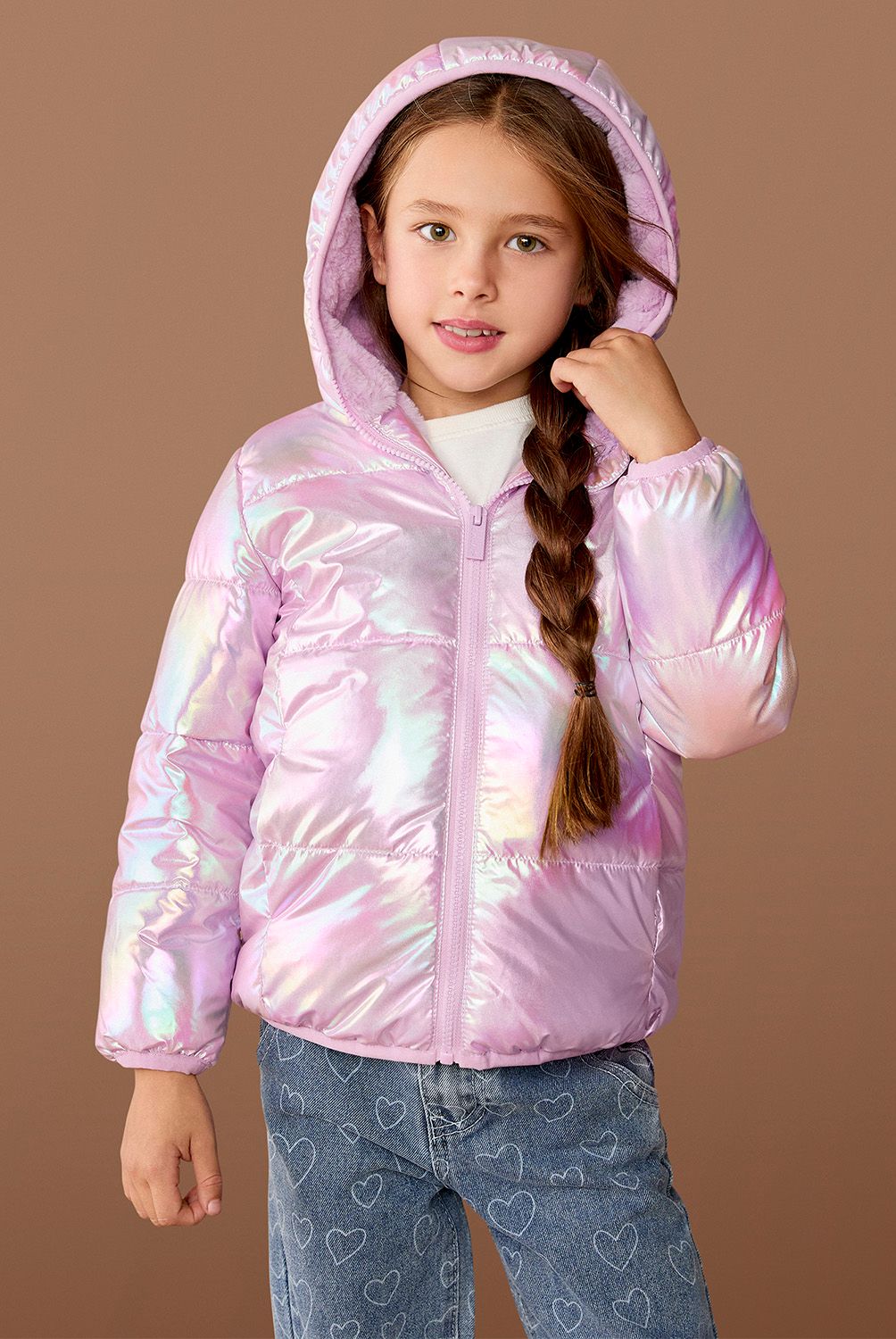 YAMP - Parka Con Capucha Forro Peludo Niña Yamp