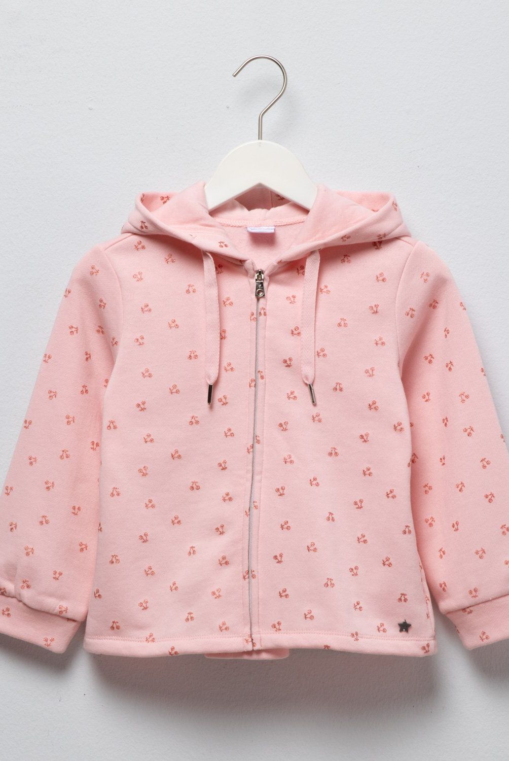 YAMP - Polerón Niña Yamp Afranelado con Capucha Animal Print