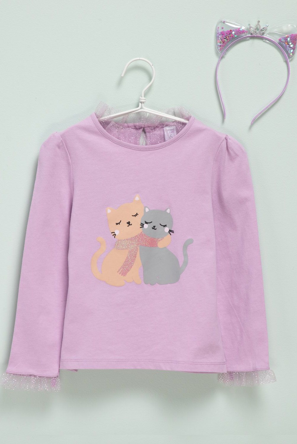 YAMP - Polera Algodón Con Accesorio Niña Yamp