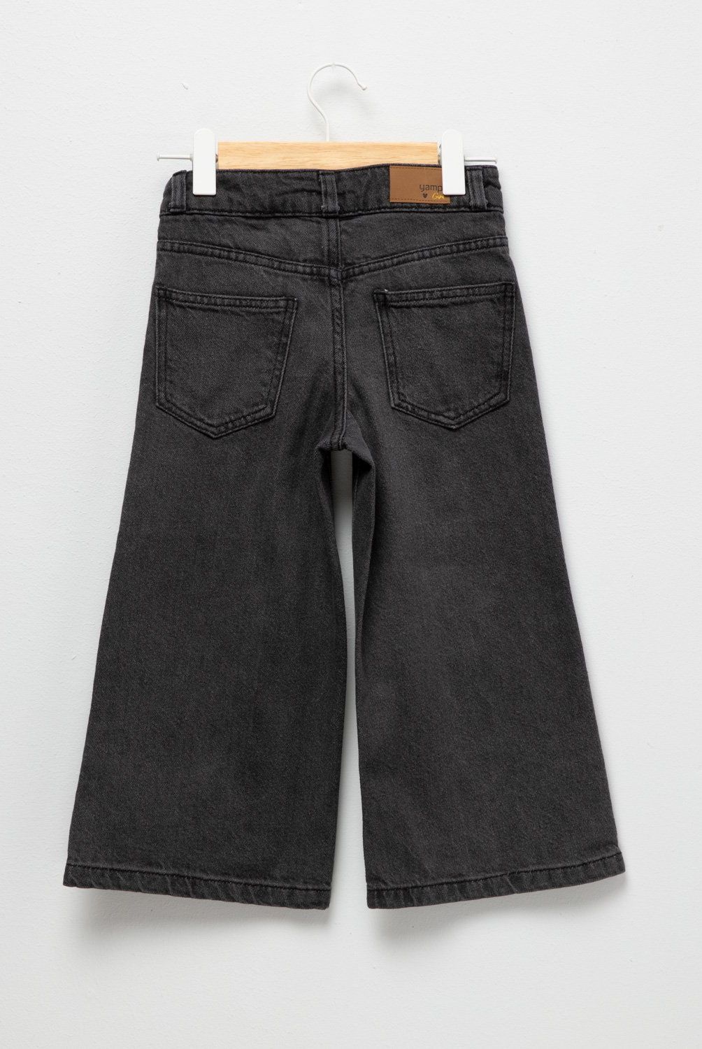 YAMP - Jeans Wide Leg Denim Yamp Niña Algodón Tiro Medio