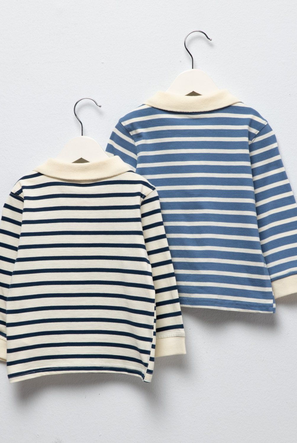 YAMP - Set 2 Poleras Manga Larga Yamp Bebé Niño Algodón Rayas