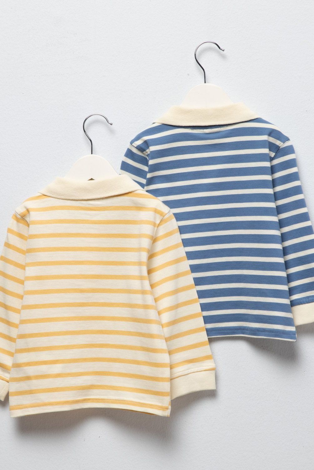 YAMP - Set 2 Poleras Manga Larga Yamp Bebé Niño Algodón Rayas