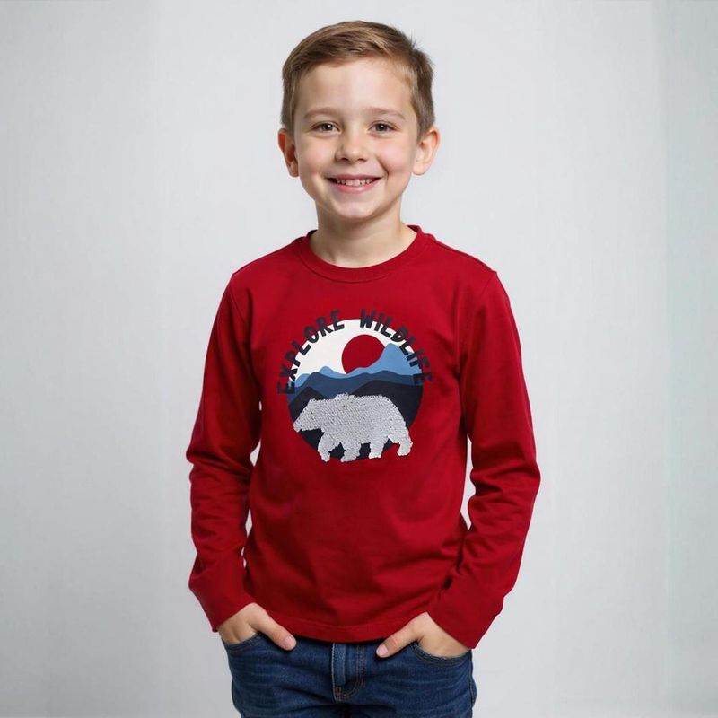 YAMP - Polera Lentejuelas Algodón Niño Yamp