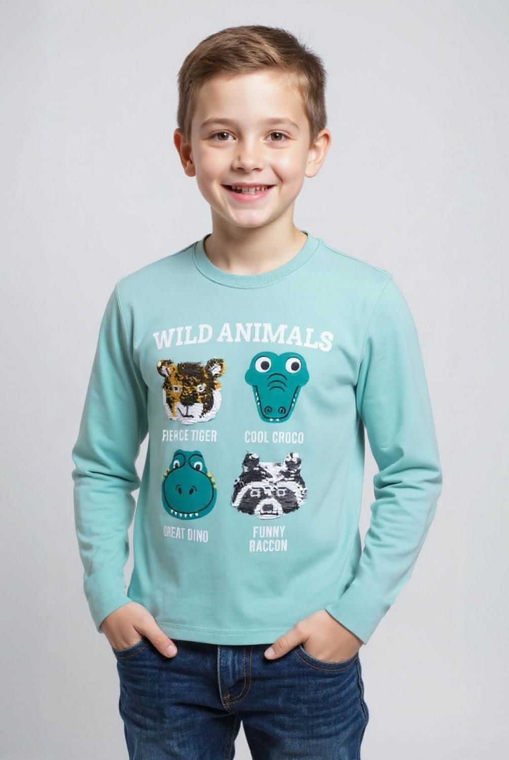 YAMP - Polera Lentejuelas Algodón Niño Yamp