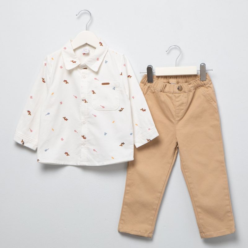 YAMP - Camisa Cotelé Más Pantalón Bebé Niño Yamp