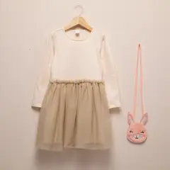 YAMP - Vestido Tutú Con Cartera Niña