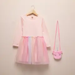 YAMP - Vestido Tutú Con Cartera Niña